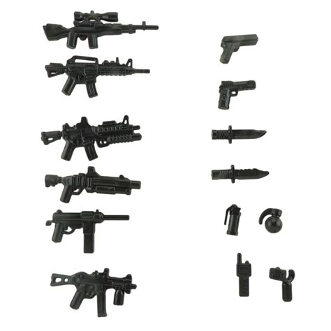 Custom Minifigures Military Army Guns Weapons Compatible w/ Lego Sets ...