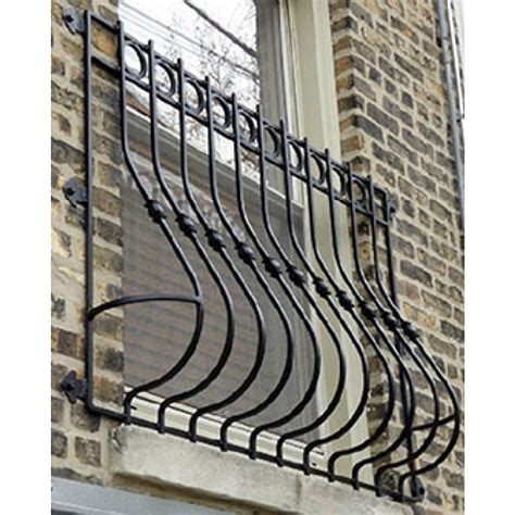 Classical Wrought Iron Customized Window Grill Antirust Solid Bar Grill ...