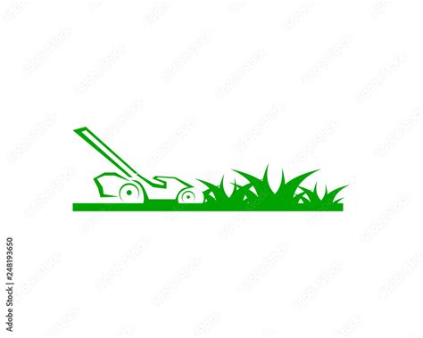 Lawn care logo design template vector Stock Vector | Adobe Stock