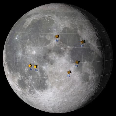 Apollo Landing Sites - Moon: NASA Science