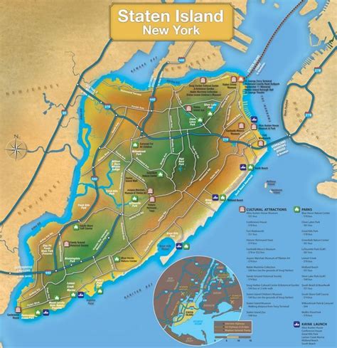 Staten Island tourist map | Staten island map, Tourist map, Nyc map