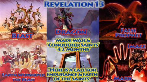 Revelation 13 - Beast, Image & Mark 666, Conquers Saints 42 Months ...