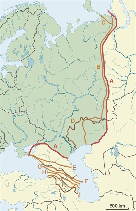 How was the border between Europe and Asia defined? - Vivid Maps