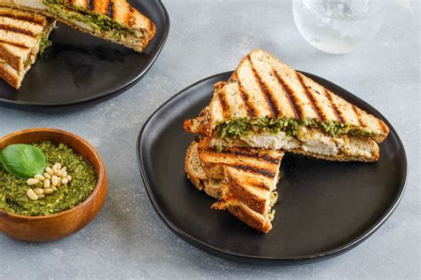 Grilled Chicken Panini Sandwich With Pesto Recipe