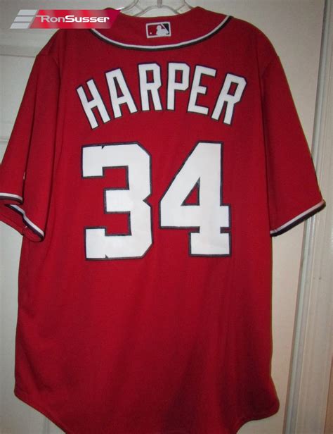 MLB Washington Nationals Nats Bryce Harper #34 Jersey Size Large by ...