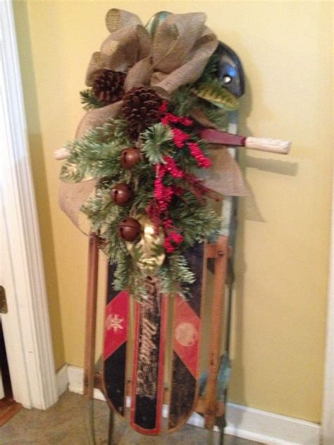 20+ Old Fashioned Sled Decoration