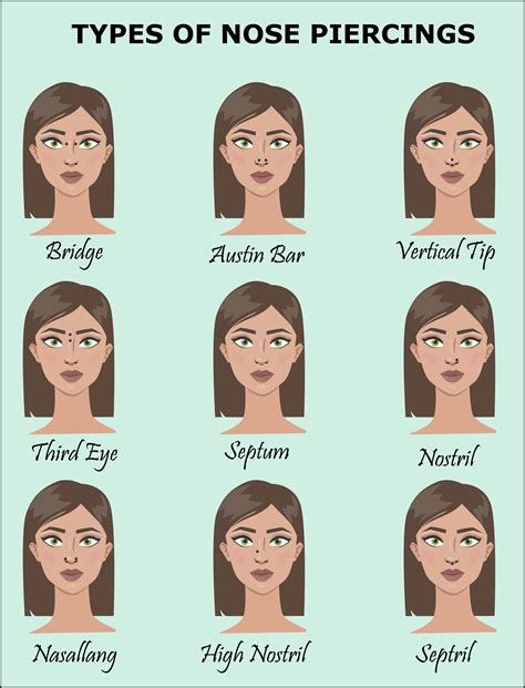 types-of-nose-piercing | Jewelry Guide