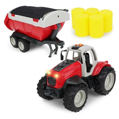 Buy Boley Farm Tractor with Trailer - Light and Sound Farm Toy Truck ...