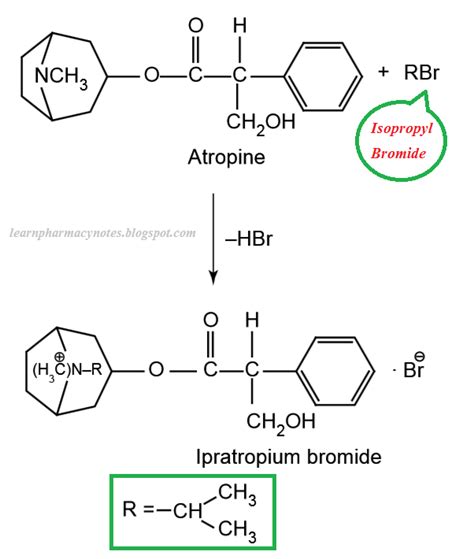 Ipratropium bromide: Synthesis explained, MOA, Side effects, Uses