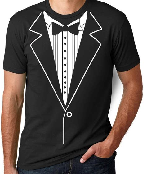 Tuxedo T-Shirt en 2019 | Playeras para la boda | Tuxedo t shirt, Funny ...