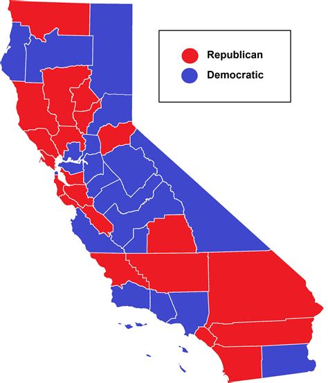 California State Senate after the 1956 General Elections : r/MapPorn