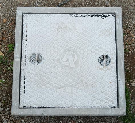 Gray Steel Fiber Reinforced Concrete 24x24 Inch Heavy Duty SFRC Manhole ...