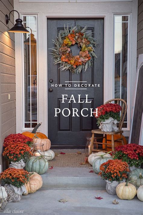 Fall Porch Mums & Fairytale Pumpkins | Fall decorations porch, Fall ...