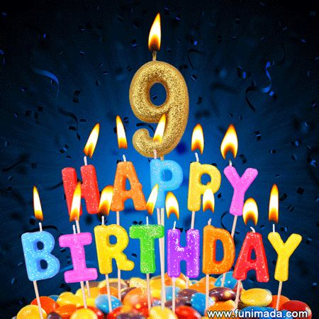 Happy 9th Birthday Animated GIFs | Funimada.com