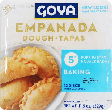 Goya Tapa Empanada Dough Shell, 11.6 Ounce -- 16 per case. - Walmart.com