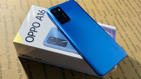 Oppo A16 Pearl Blue Unboxing - YouTube