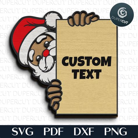 SANTA PEEKING - I SAW THAT - SVG / DXF – DuperCut