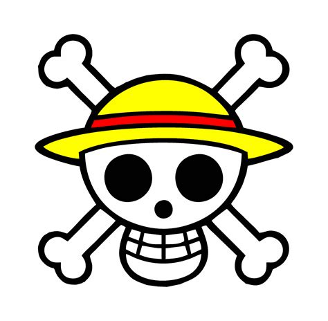 Anime Pirate Logo Skull Crossbones Straw Hat Free PNG | PNG All