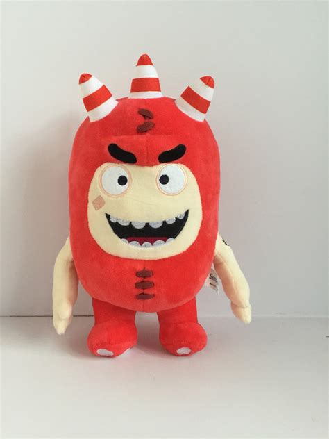 Oddbods Fuse Soft Stuffed Plush Toys — for Boys and Girls — Red (12 ...