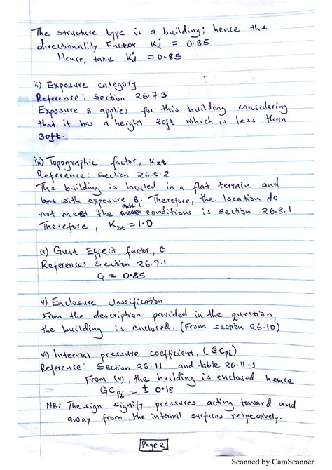 SOLUTION: Wind Pressure Calculations - Studypool