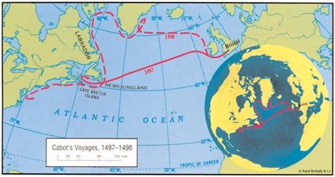 Route of Cabot's second Voyage - John Cabot