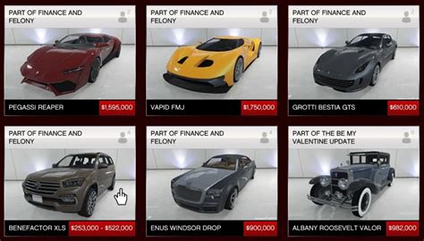 GTA 5 Online Finance and Felony update: all new vehicles, prices, modes ...