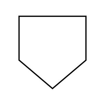 Free 133 Baseball Home Base Svg SVG PNG EPS DXF File