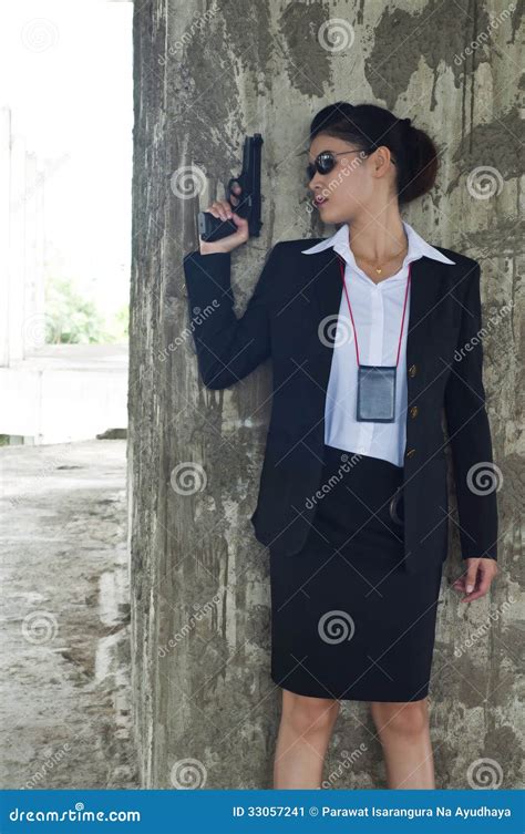 FBI woman agent. stock image. Image of black, girl, person - 33057241