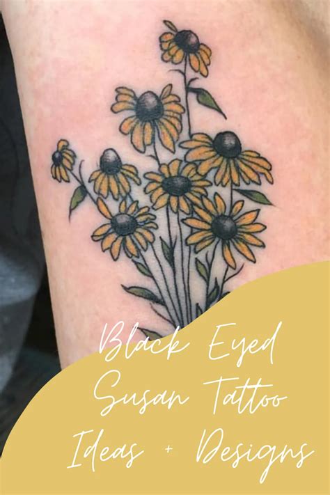 59 Black Eyed Susan Tattoo Ideas & Designs | Black eyed susan, Black ...