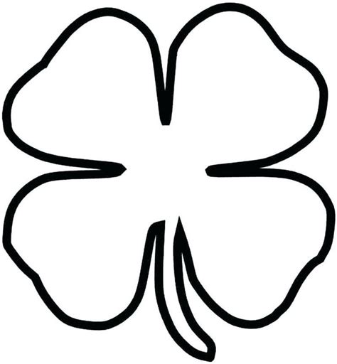 Printable Shamrock Coloring Pages