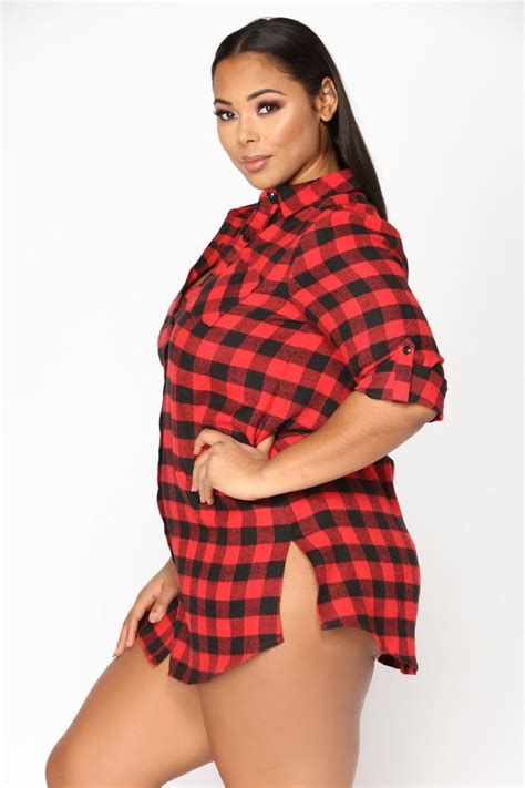 CATCH YOU LATER TUNIC - RED/BLACK | Fashion Nova Plus Size | Red and ...