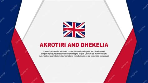 Premium Vector | Akrotiri and dhekelia flag abstract background design ...