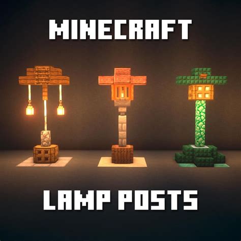 ExecutiveTree - Minecraft on Instagram: “3 Minecraft Lamp Post Ideas ...