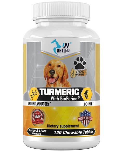 Turmeric with BioPerine for Dogs, Anti Inflammatory, Antioxidant, Pet ...