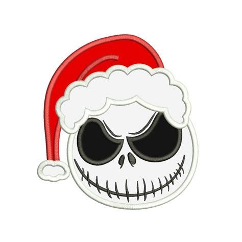 Jack Skellington Christmas Applique Design