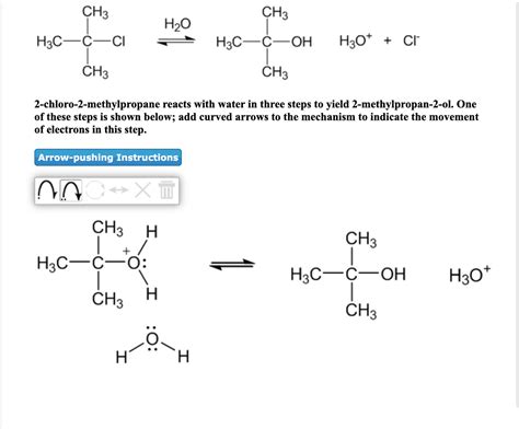 Answered: 2-chloro-2-methylpropane reacts with… | bartleby