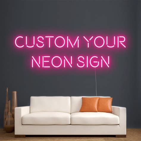 Custom neon sign - Create your own neon sign - Free shipping & Dimmer ...