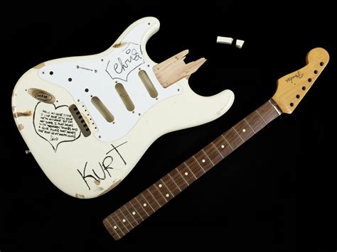 Two guitars played (and smashed) by Kurt Cobain sell for almost $300,000