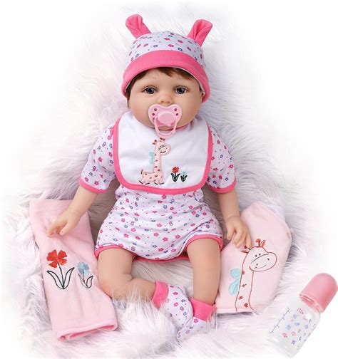 Buy Pink Lifelike Real Baby Dolls Reborn Baby Dolls That Look Real 22 ...