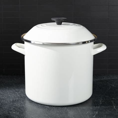 Free Shipping. Shop Le Creuset ® White 10-Qt. Enameled Stock Pot. Le ...