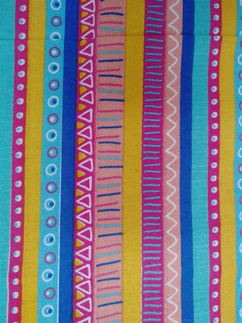 Colorful Striped Fabric - Etsy