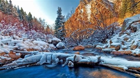 Winter Mountain And River Wallpapers - Wallpaper Cave