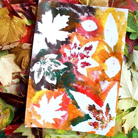 Autumn Leaf Painting [Video] [Video] | Autumn leaves art, Fall crafts ...