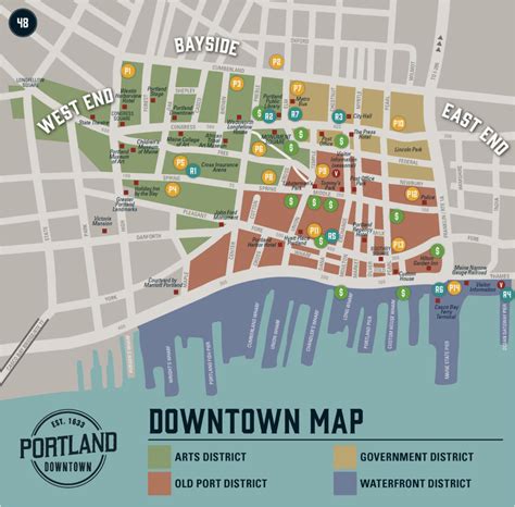 Portland oregon tourist Map Downtown Map Portland Downtown | secretmuseum