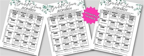 Bachelorette Jeopardy Digital Download Printable Party | lupon.gov.ph