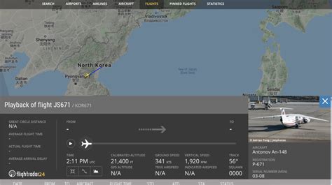 Rare Air Koryo flight detected, one of just handful since pandemic ...