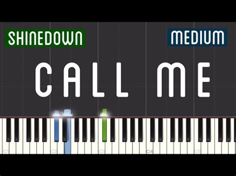 Shinedown - Call Me Piano Tutorial | Medium - YouTube