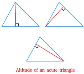 Altitude of a Triangle - Definition and Examples