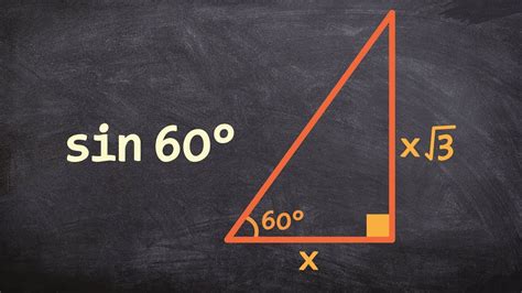 How to evaluate for sine of 60 degrees using special right triangles ...