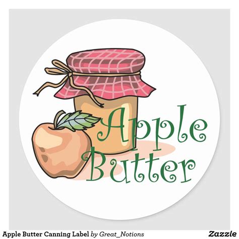 Apple Butter Canning Label | Zazzle | Apple butter canning, Canning ...